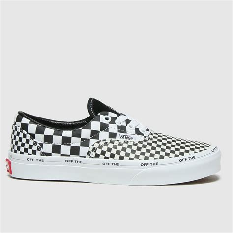 Kids Unisex Black & White Vans Era Checkerboard Trainers | schuh