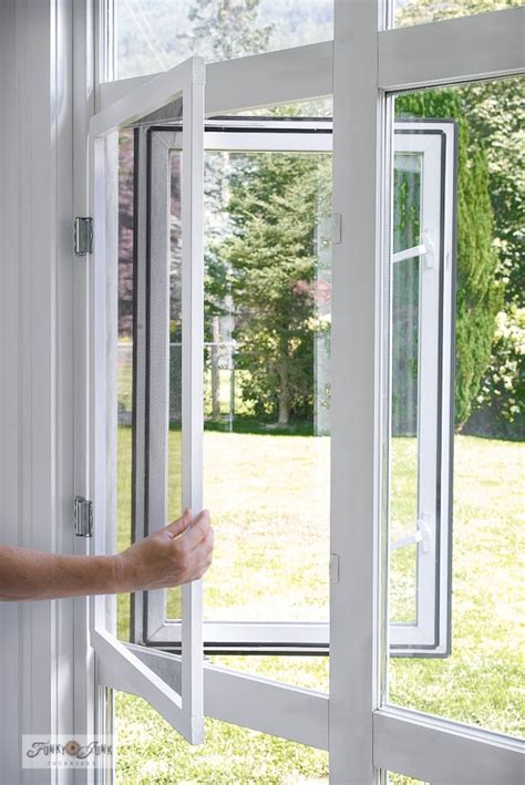 Make this easy DIY wood window screen for tricky windows!Funky Junk Interiors