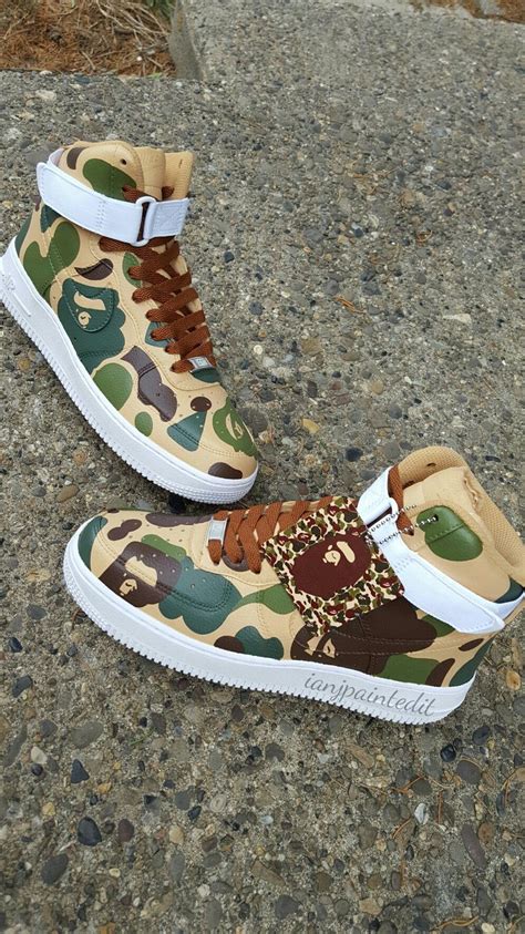 Image of AF1 High "OG APE CAMO" | Sneakers fashion, Bape shoes, Custom ...