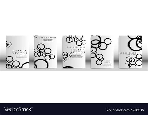 Abstract cover with circle elements book design Vector Image