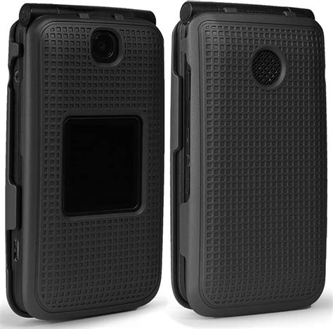 Amazon.com: Nakedcellphone Case for Alcatel Smartflip/Go Flip 3, [Black ...