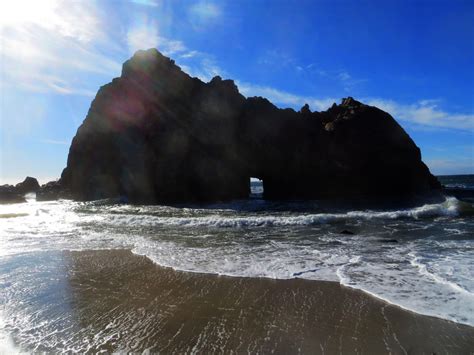 Keyhole Arch As Seen From Pfeiffer Beach