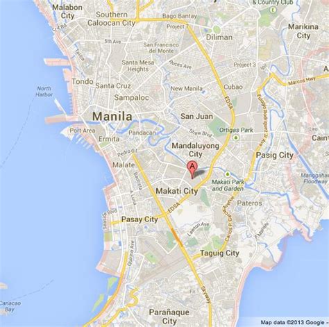 Manila road map - Metro manila road map (Philippines)