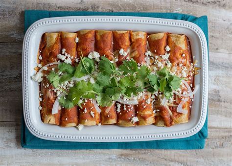 This recipe for Mexican enchiladas is simple and can be on the table in just 30 minutes. What a ...