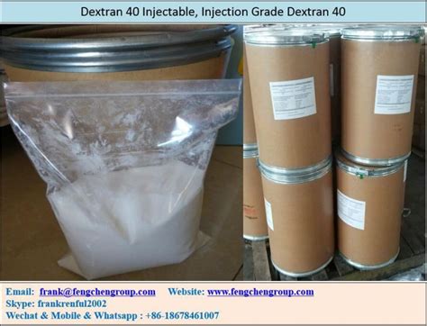 Dextran 40 Injectable, Injection Grade Dextran 40 Manufacturers and Suppliers - Price - Fengchen