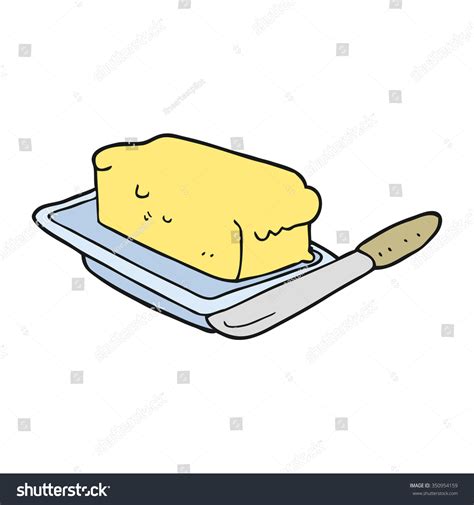 Freehand Drawn Cartoon Butter Stock Vector 350954159 - Shutterstock