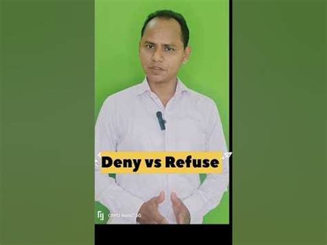 Deny vs Refuse|| Synonyms||Different words with same meaning#shorts #viralvideo #ytshorts - YouTube