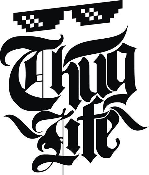 Thug Life PNG Images | Thug Life Glasses, Joint, Text, Chain, Hat Clipart - Free Transparent PNG ...