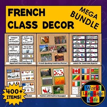 French Classroom Decor, French Classroom Labels, French Calendar ...