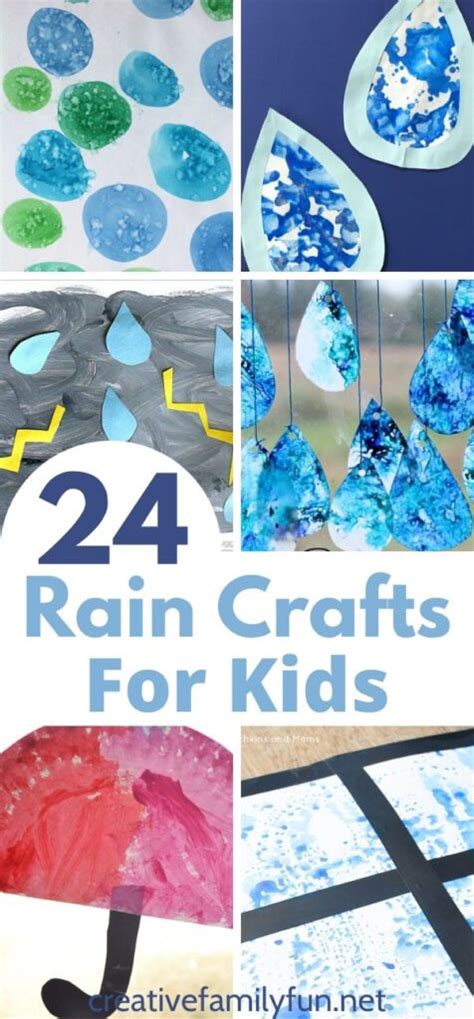 Rain and Raindrop Crafts for Kids - Creative Family Fun