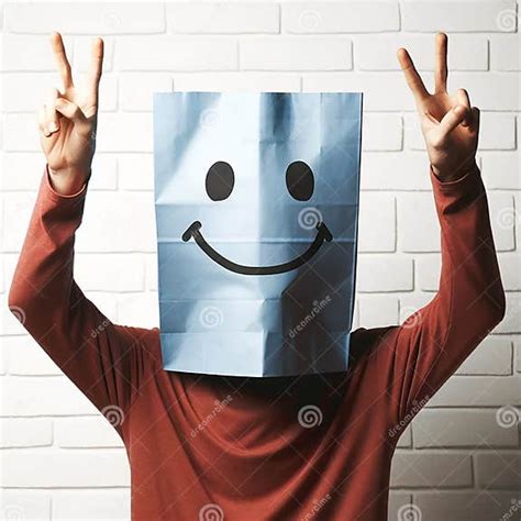 Conceptual Emotion with Paper Bag Stock Illustration - Illustration of conceptual, quirky: 310474599