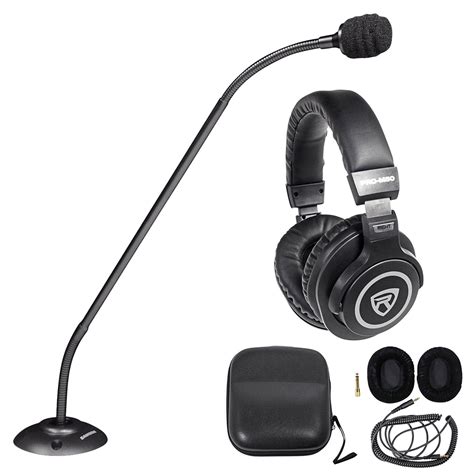 Samson CM20P 20" Podium Microphone Church Altar Mic + Professional Headphones - Walmart.com