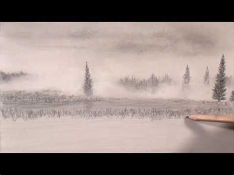 Drawing The Weather: Foggy Landscape part 1 - YouTube