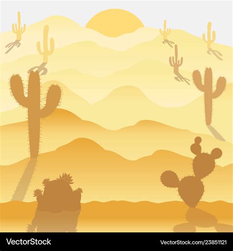 Background of a desert Royalty Free Vector Image