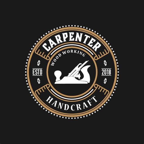 Premium Vector | Carpenter logo vintage