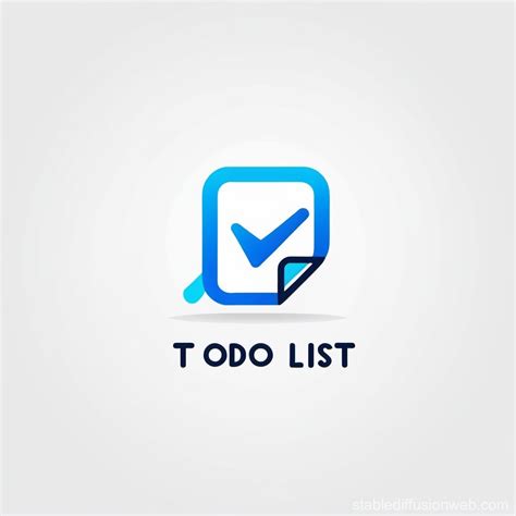 To Do List App Logo | Stable Diffusion Online