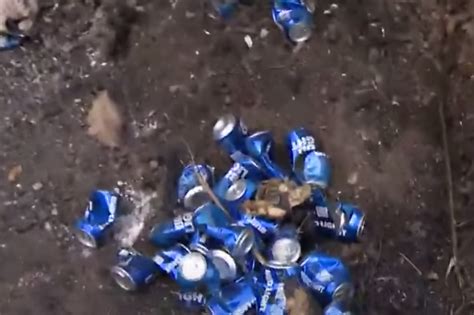 California man uses cans of Bud Light beer to fight wildfire