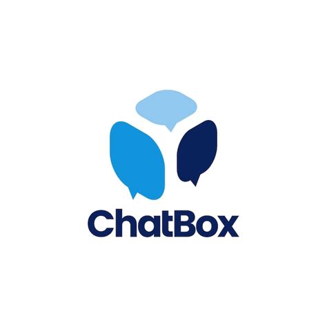 Premium Vector | Chat box cube social talk bubble vector logo icon ...