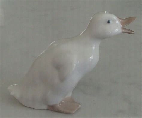 NAO Lladro 0370 "Little Duck" sweet white duck loudly quacking - MWOB ...