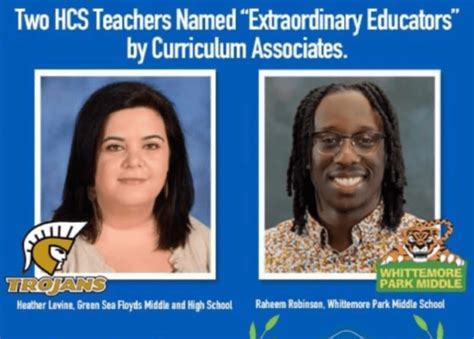 Two Horry County School Teachers honored as Extraordinary Educators ...