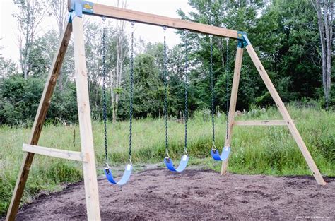 How to Build a Wooden Swing Set...the EASY way! (2022)