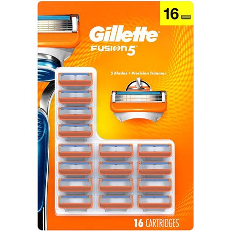 Gillette Fusion5 Men's Razor Handle + 4 Blade Refills - Men Shave Hair Removal