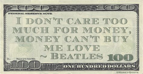 Beatles: Money Can't Buy Me Love - Money Quotes DailyMoney Quotes Daily