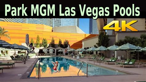 PARK MGM LAS VEGAS POOL WALKING TOUR in 4K - YouTube