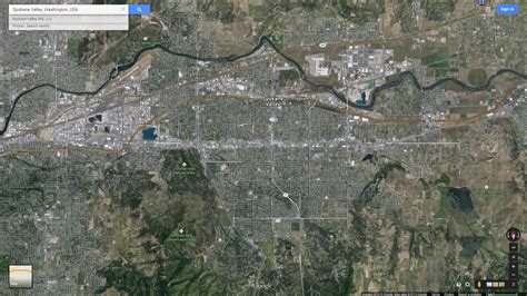 Spokane Valley, Washington Map