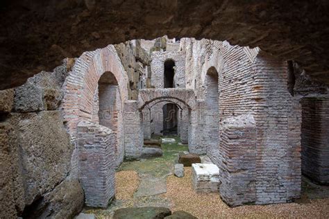 Underground at the Colosseum in Rome, Italy Stock Photo - Image of roma ...