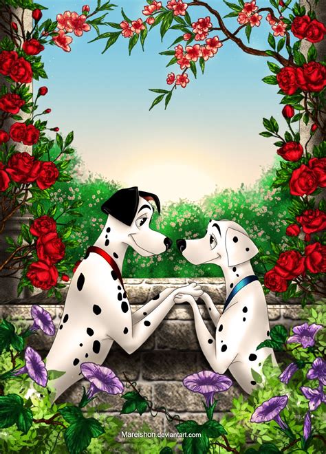 Pongo and Perdita | by Mareishon @ DeviantART.com // #disney; 101 ...