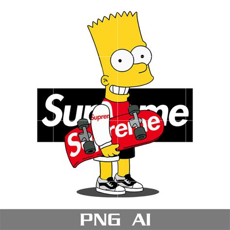 Bart Simpson Supreme Png, Supreme Brand Png, Bart Simpson Pn - Inspire Uplift