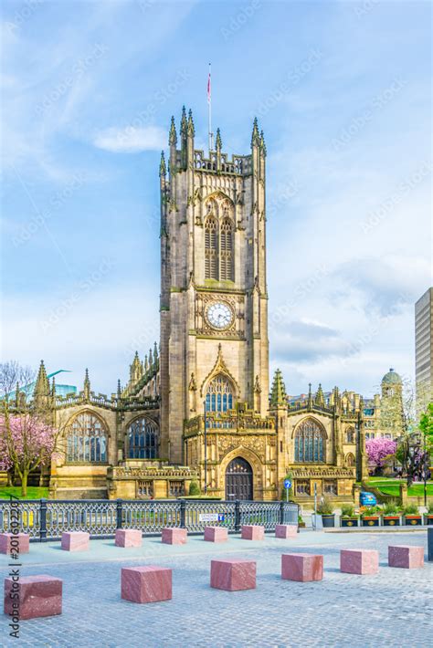 Manchester Cathedral, England Stock Photo | Adobe Stock