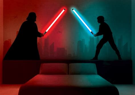 Darth Vader vs Luke Skywalker Mural Art | Darth vader vs luke, Mural art design, Mural