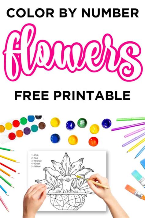 Coloring Pages For Kids To Print Flowers - Flowers Coloring Pages 10 Free Fun Printable Coloring ...