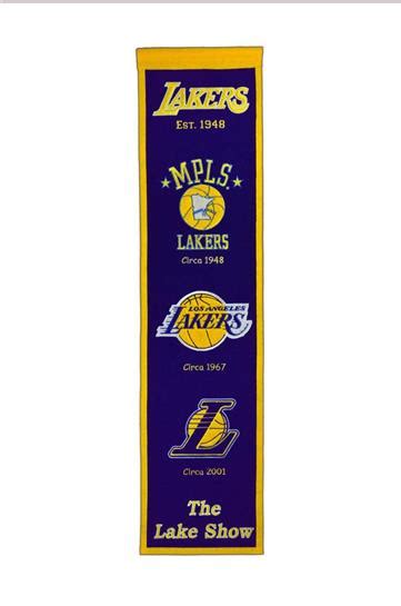 Los Angeles Lakers NBA Heritage Banner | Dynasty Sports & Framing