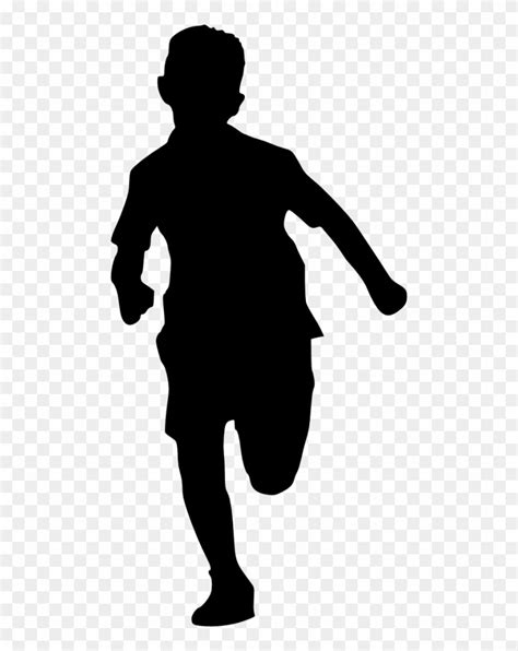 Free Png Kid Running Silhouette Png - Human Silhouette Clip Art ...