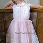 Pink Flower Girl Dress, Flower Girl Dress, Girls Pink Dress, Girls Lace ...