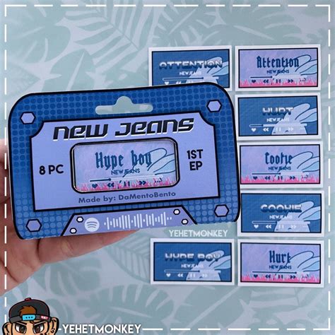 New Jeans New Jeans Album Kpop Journal Stickers - Etsy