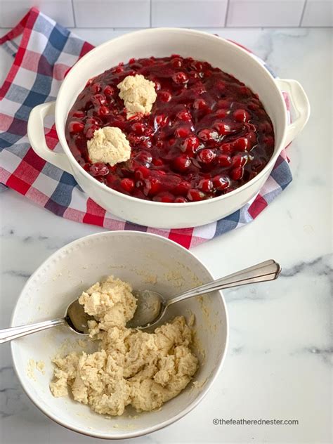 Easy Bisquick Cherry Cobbler - The Feathered Nester