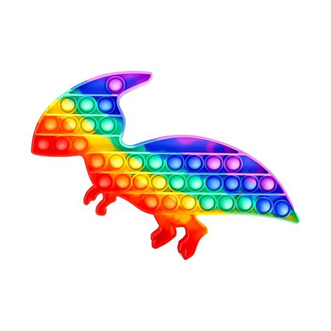 Parasaurolophus Jumbo Dinosaur Rainbow Poppit - Inspire Uplift