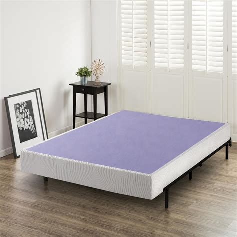 Zinus Edgar 8 Inch Profile Wood Box Spring/Mattress Foundation, Twin HD ...