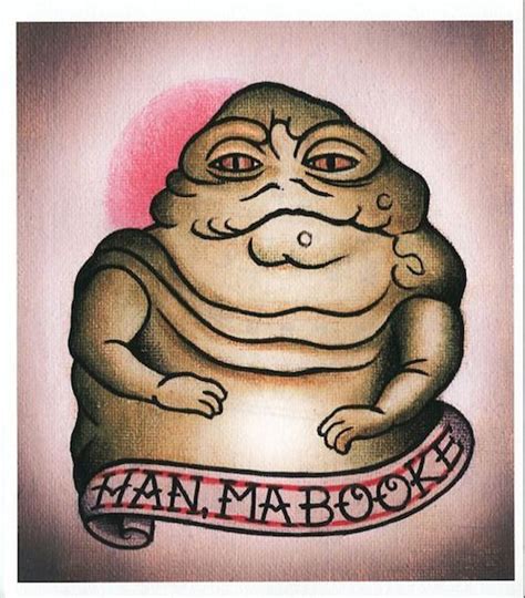 Jabba the Hutt and Bib Fortuna Tattoo Flash-Style Prints by Parlor ...