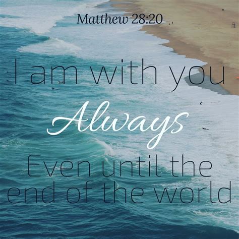 Matthew 28:20 | Bible wall art, Christian pictures, Matthews 28 20