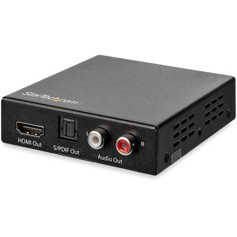 StarTech.com 4K HDMI Audio Extractor with 40K 60Hz Support, HDMI Audio De-embedder, HDR, Toslink ...