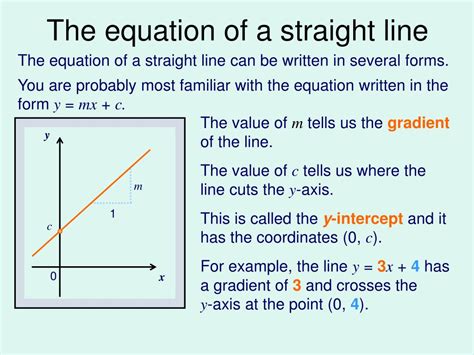 PPT - C1: The Equation of a Straight Line PowerPoint Presentation, free download - ID:6009743