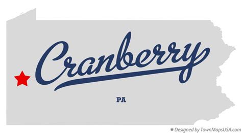 Map of Cranberry, Butler County, PA, Pennsylvania