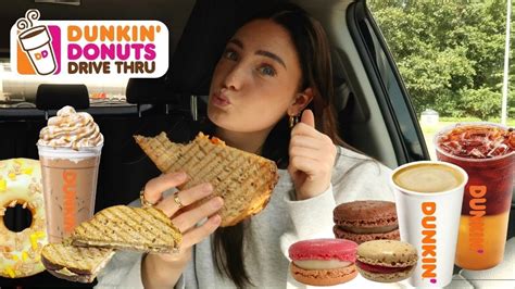 DUNKIN DONUTS DRIVE THRU🍩POPCORN LATTE?🍿limonade met coffee😵‍💫waarom ...