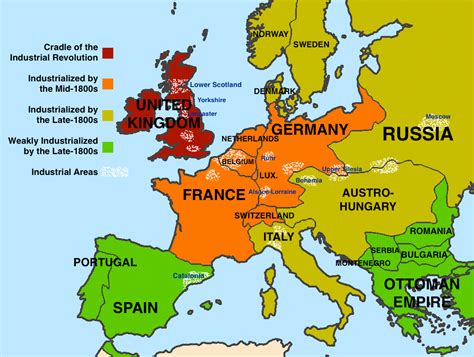 Industrial Revolution Map Resources