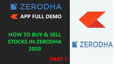 How To Buy & Sell Stocks in Zerodha Kite - Zerodha Kite Full Demo - Zerodha Trading Tutorial ...